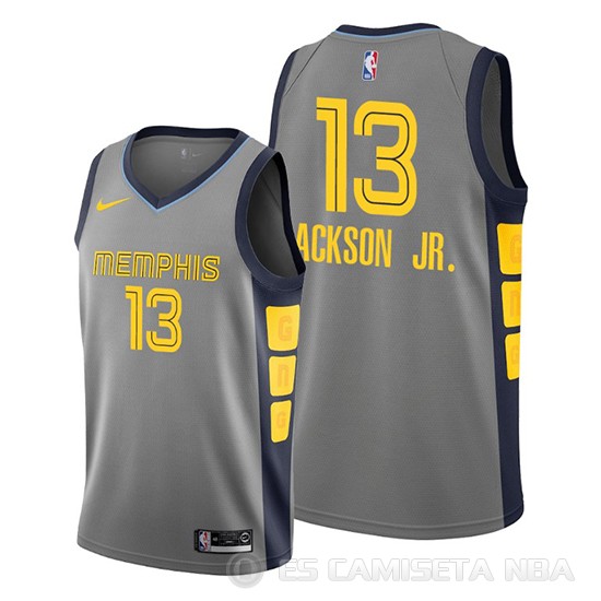 Camiseta Jaren Jackson Jr. #13 Memphis Grizzlies Ciudad Edition Gris - Haga un click en la imagen para cerrar